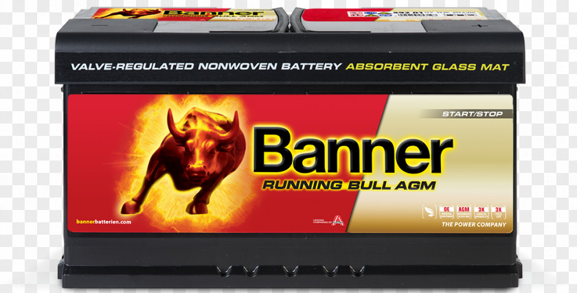 Automotive Battery VRLA Banner Electric Rechargeable PNG