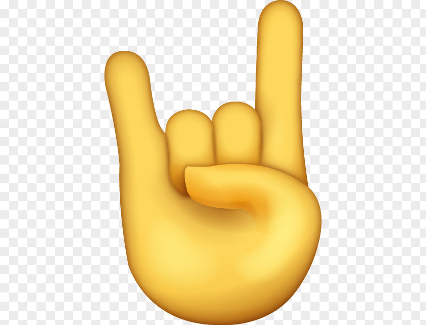 Emoji Sign Of The Horns Thumb Devil IPhone PNG