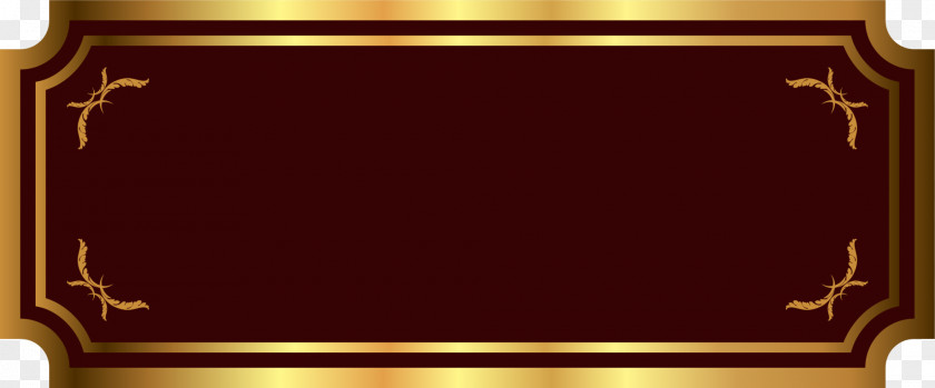 Golden Frame Label PNG