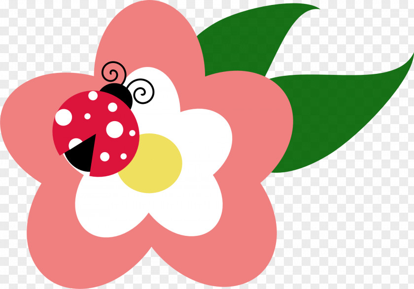 Ladybug Flower Free Content Clip Art PNG