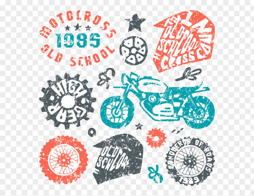 Motorcycle Logo Design Drawing Illustration PNG