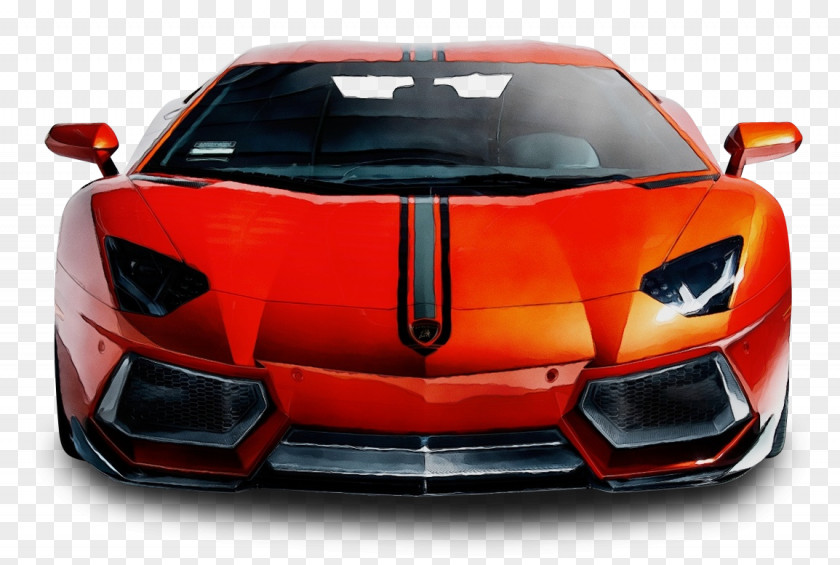 Red Hood Land Vehicle Car Supercar Automotive Design PNG