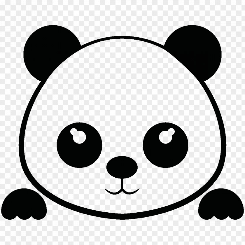3d Affixed Mural Giant Panda Label Sticker Party Cuteness PNG