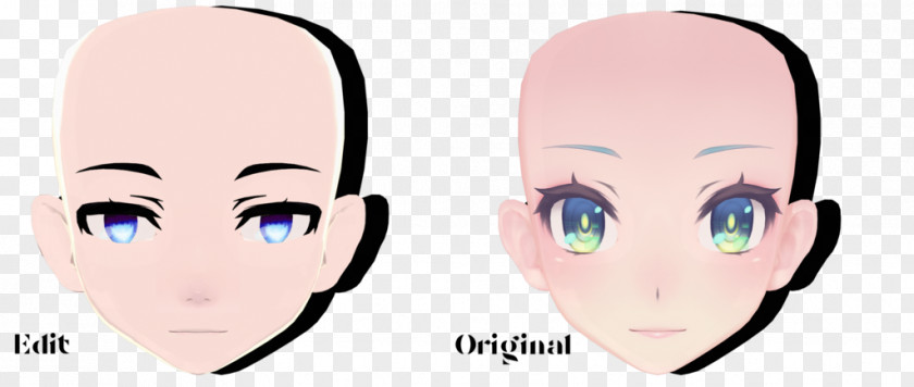 Mmd Face Eyebrow Art Cheek PNG