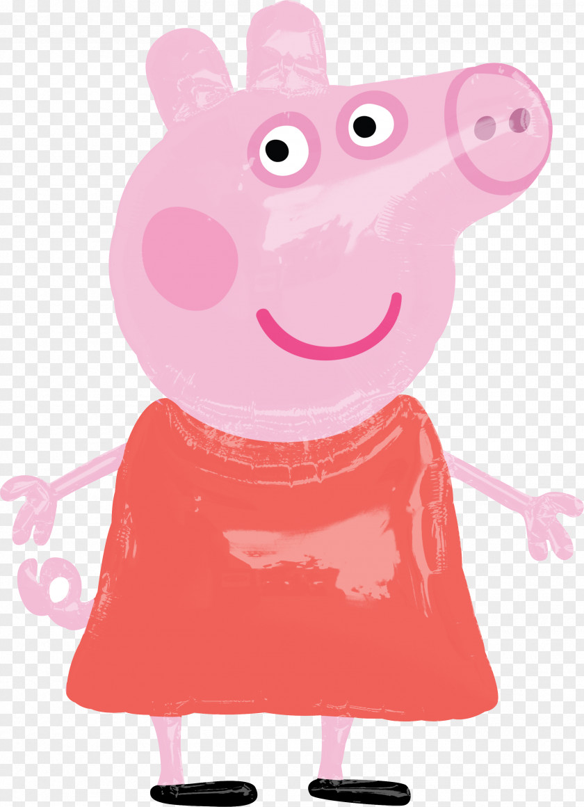 Party Daddy Pig Grandpa Balloon PNG