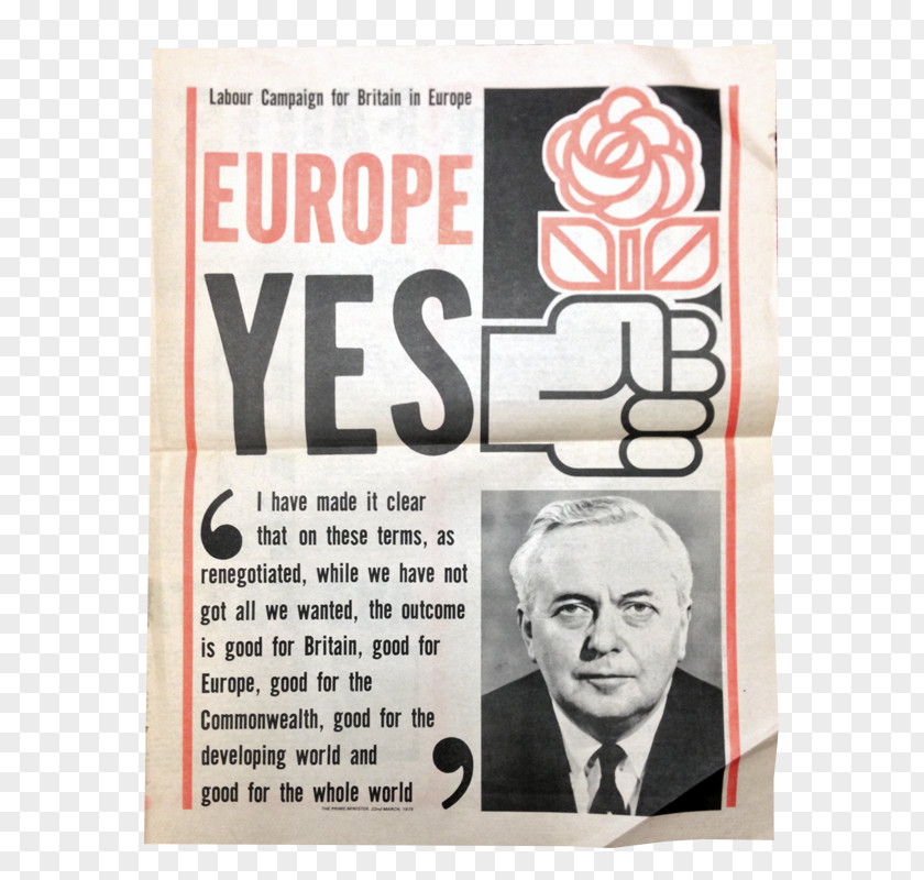 United Kingdom Harold Wilson European Communities Membership Referendum, 1975 Union 2016 Economic Community PNG