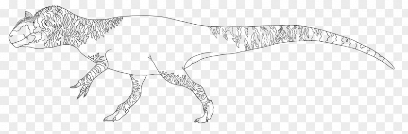 Allosaurus Tyrannosaurus Figure Drawing Line Art Sketch PNG