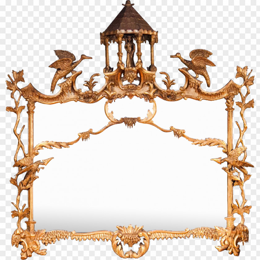 Chinoiserie Magic Mirror Light Picture Frames PNG