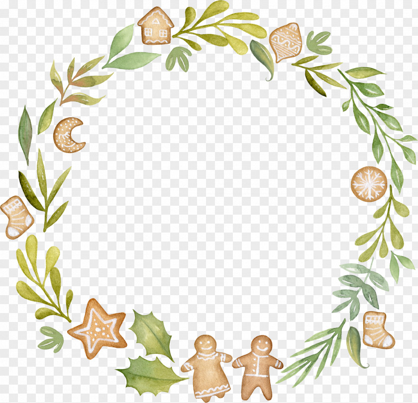 Biscuit Leaves Ring Circle Clip Art PNG
