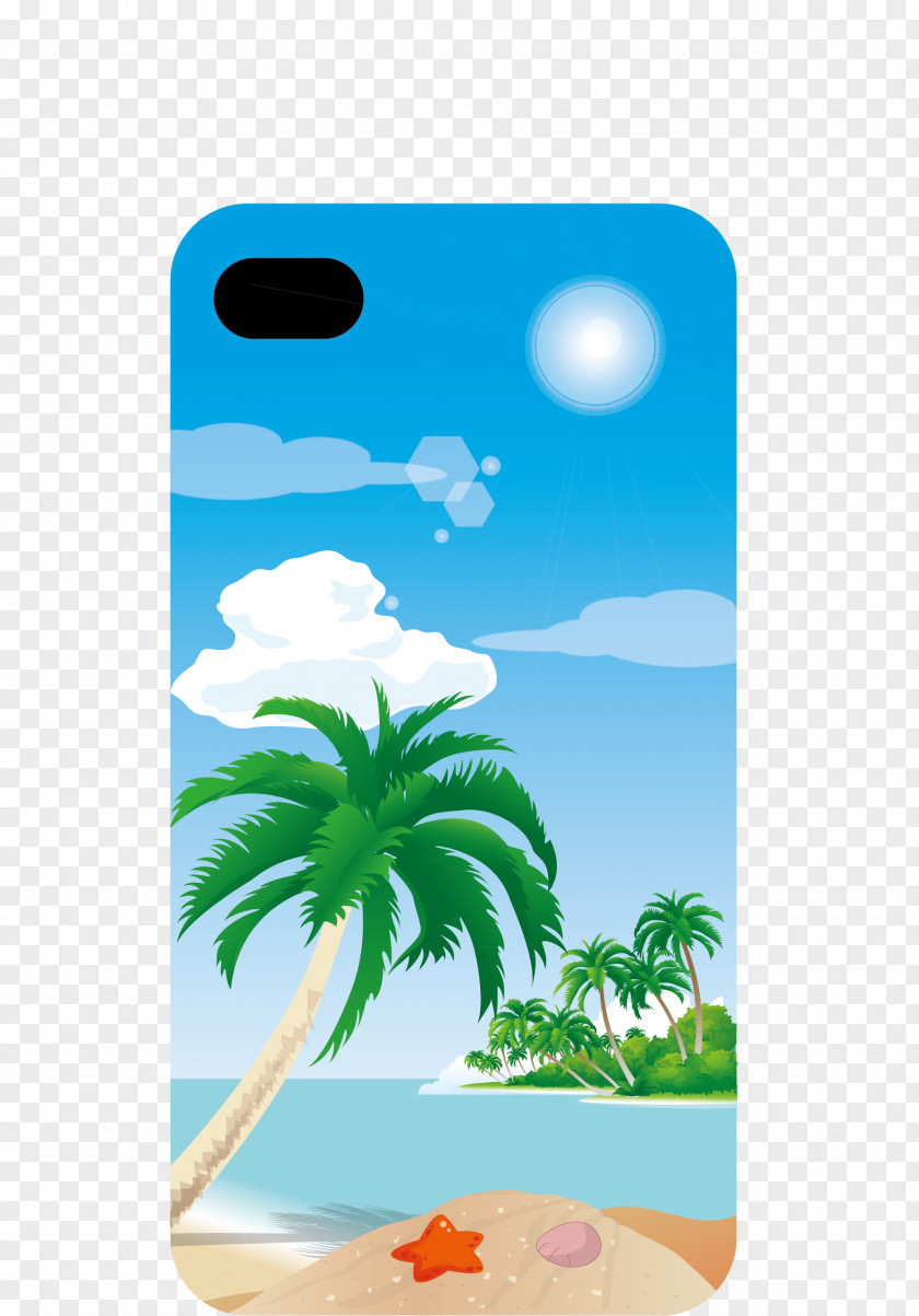 Coconut Tree Vector Phone Shell IPhone 7 Telephone Google Images PNG