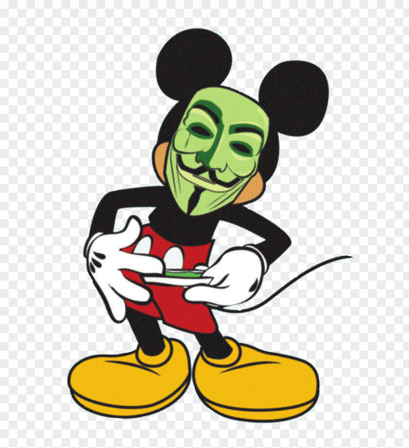 Micky T-shirt Anonymous Guy Fawkes Mask Art PNG