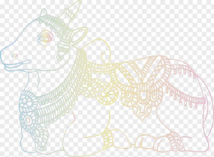 Sketch Horse Line Art Cartoon Pattern PNG