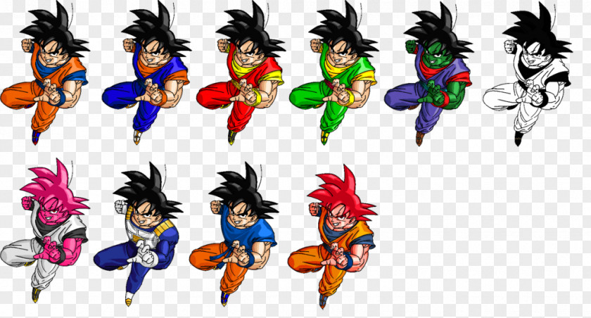 Goku Pixel Art Frieza Vegeta PNG