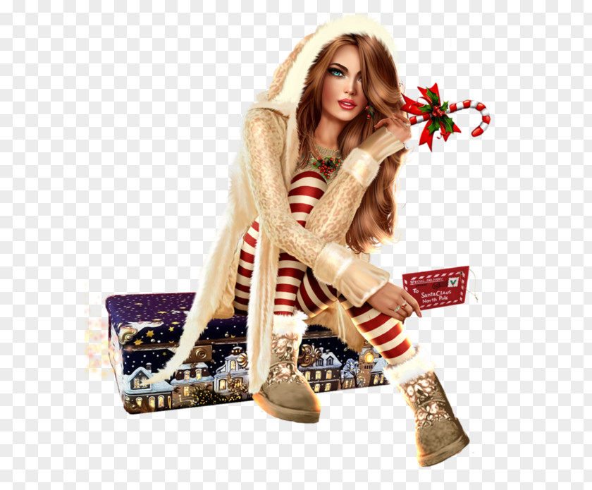 Good Evening Images With Rose Christmas Woman Child Mrs. Claus PNG