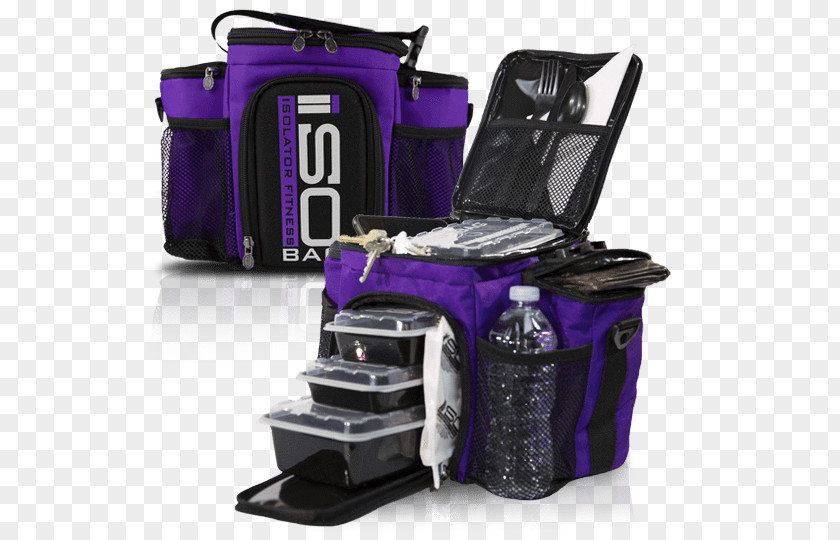 Meal Preparation Isolator Fitness ISOBAG 6 Purple PNG
