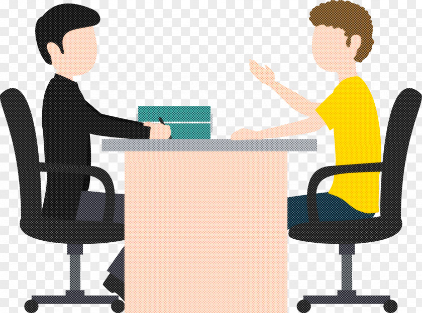 Office Chair Job Furniture Conversation Sitting PNG