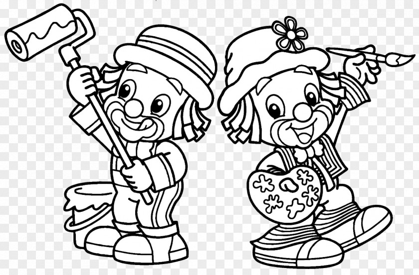 Painting Drawing Patati Patatá Clown Coloring Book PNG