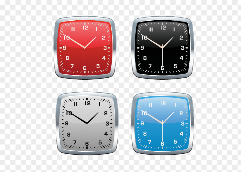 Vector Watch Alarm Clock Euclidean PNG