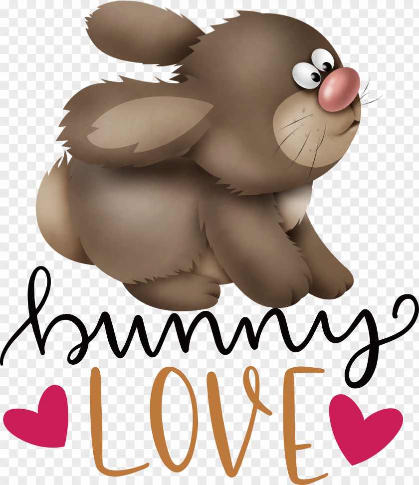 Bunny Love Easter Day PNG