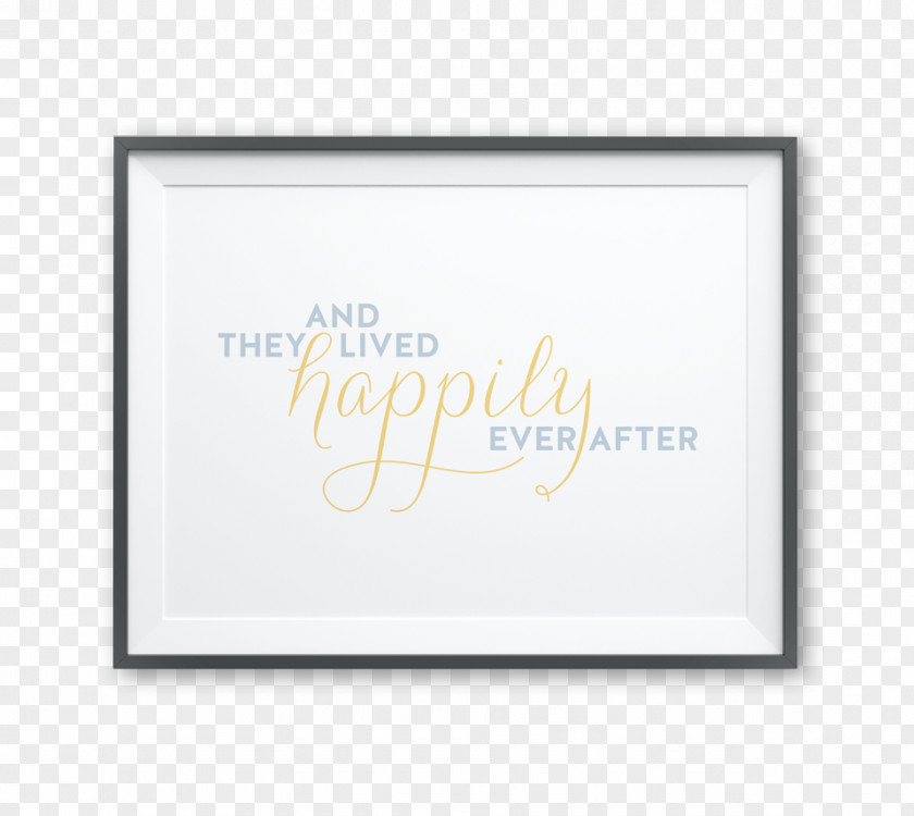 Happily Ever After Calligraphy Picture Frames Rectangle Brand Font PNG