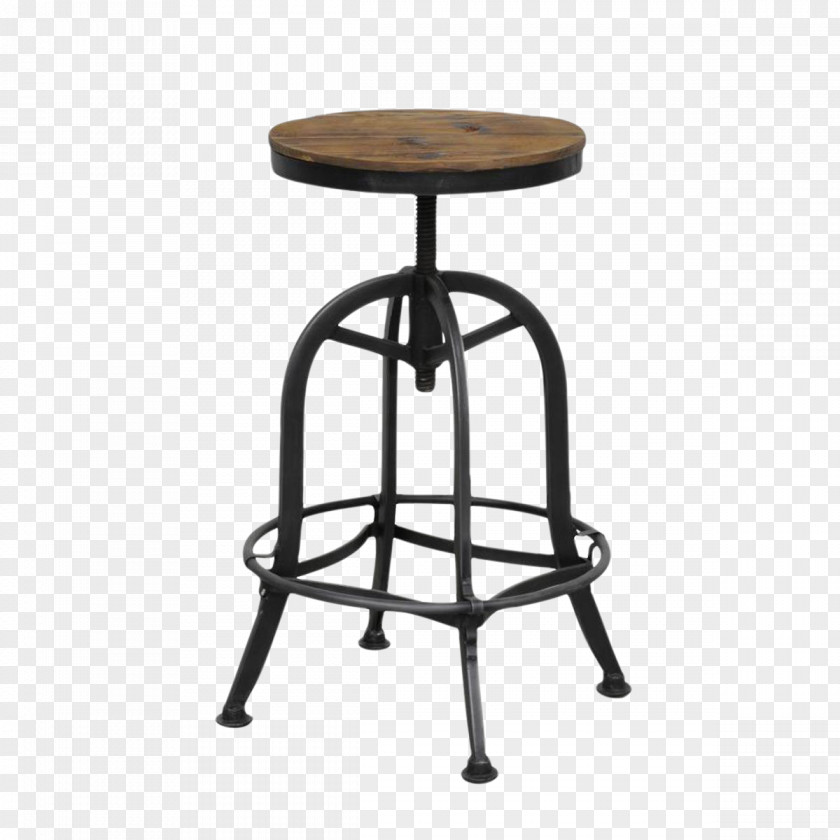Iron Stool Table Bar Chair Seat PNG