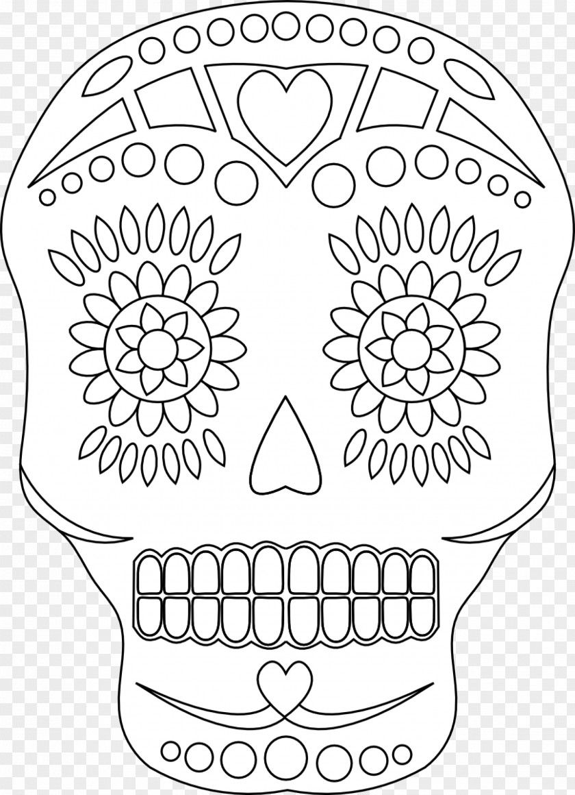 Skull Calavera Day Of The Dead Human Symbolism Clip Art PNG