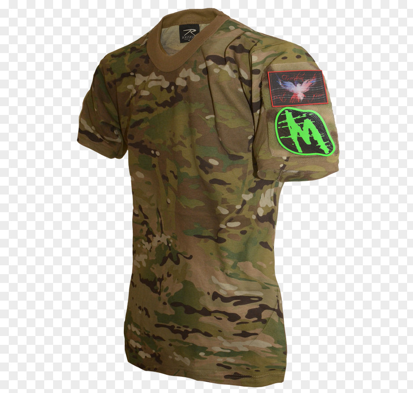 T-shirt MultiCam Sleeve Army Combat Shirt PNG