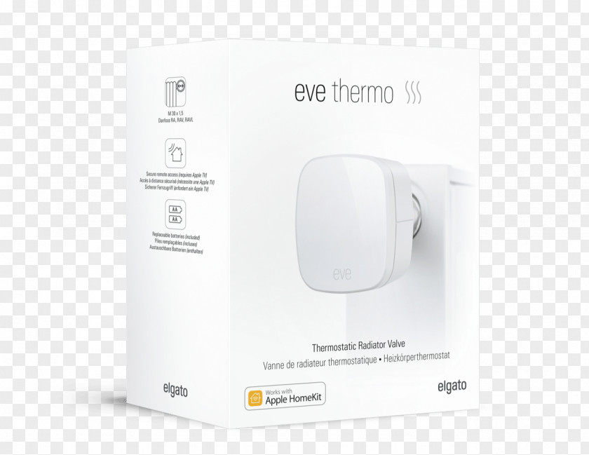 Thermo Wireless Access Points Elgato Eve Thermostatic Radiator Valve Bluetooth Low Energy PNG
