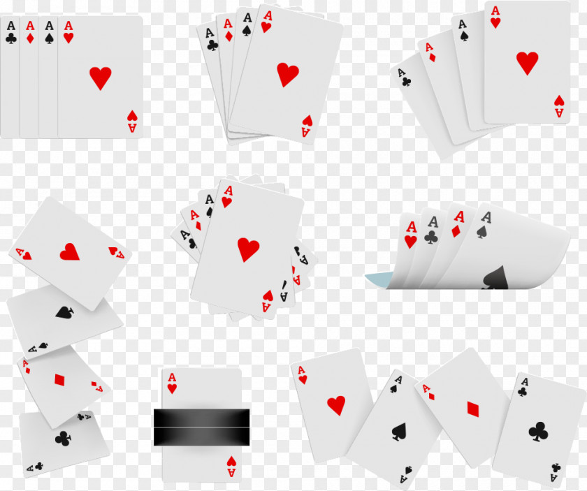 Vector Messy Cards Euclidean Playing Card Illustration PNG