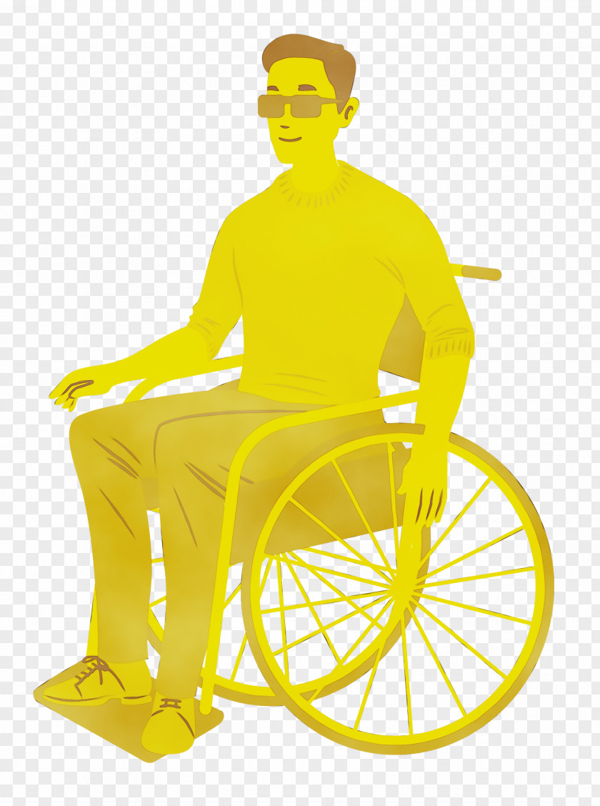 Chair Furniture Sitting Line Yellow PNG