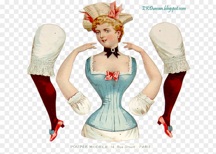 Doll Paper Vintage Clothing Art PNG