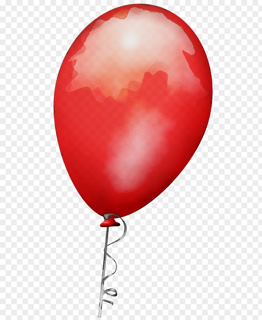 Heart Party Supply Hot Air Balloon Watercolor PNG