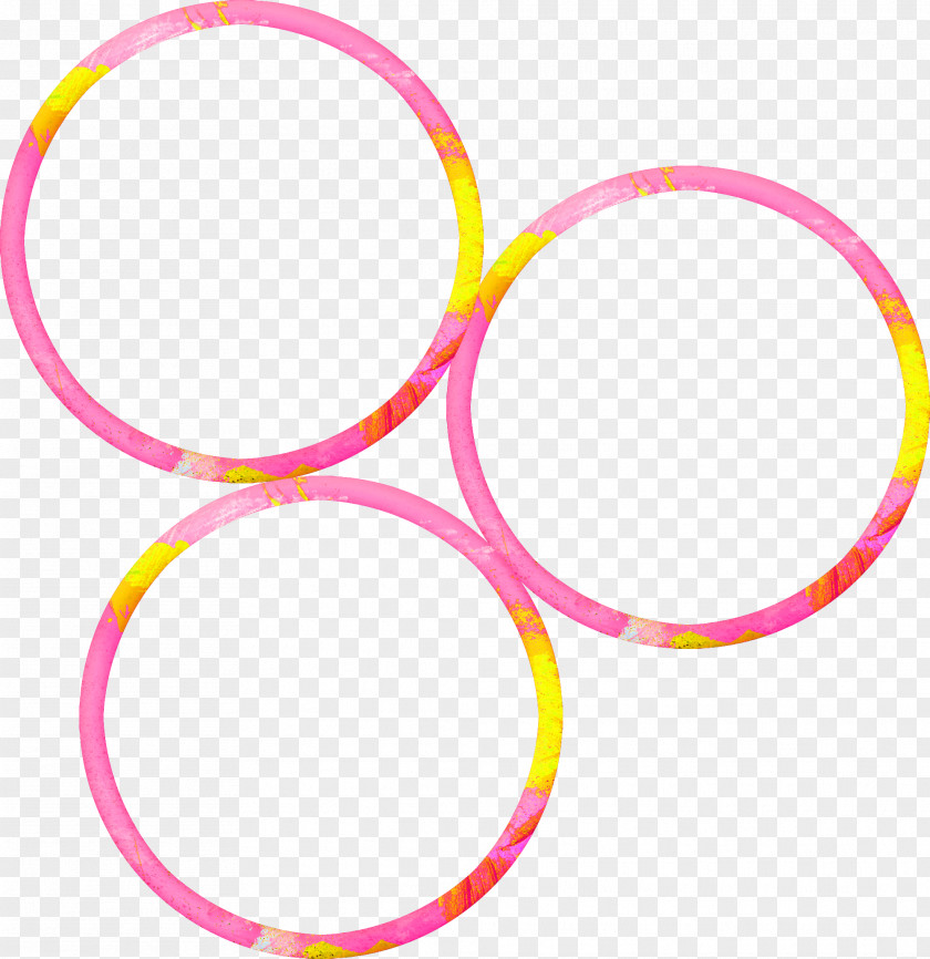 Pretty Pink Ring Circle Rose PNG