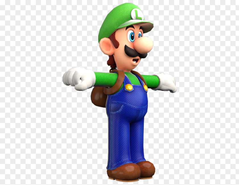 T-pose Super Mario Odyssey & Luigi: Superstar Saga 64 PNG