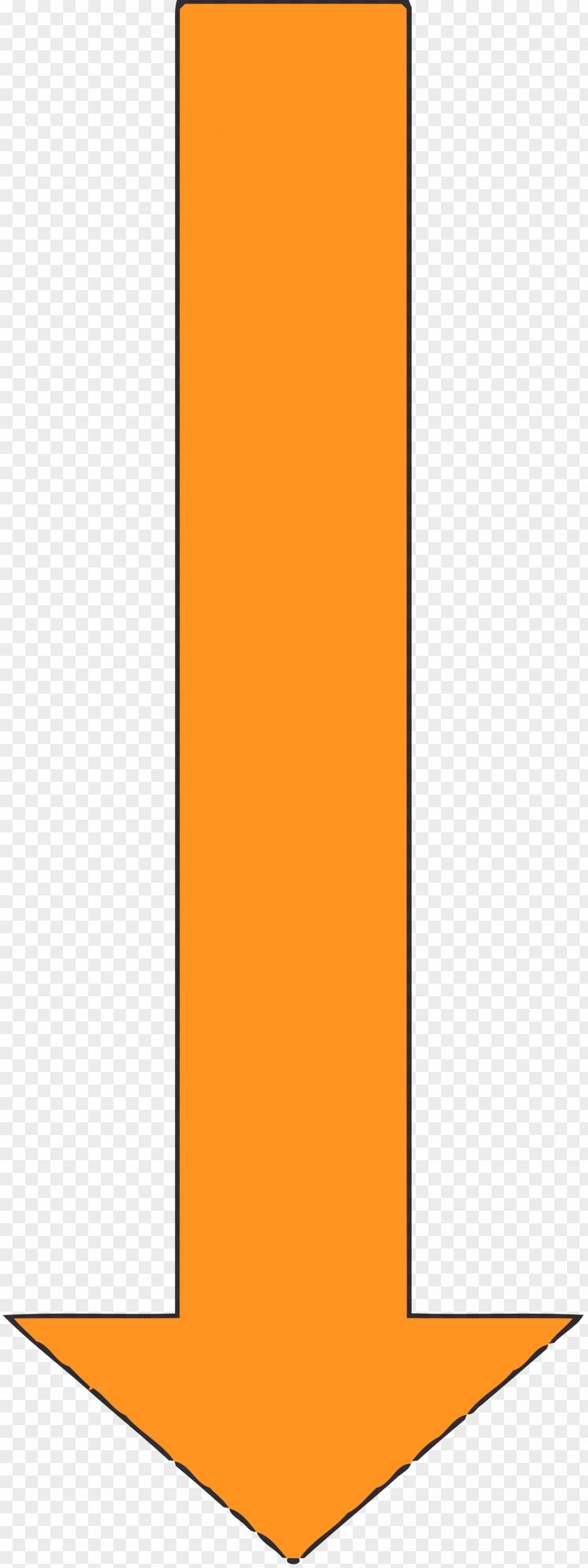 Watercolor Arrow Orange PNG