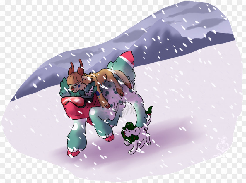 Christmas Ornament Sled Character PNG