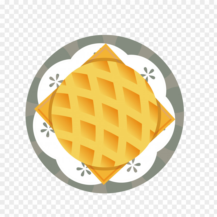 Delicious Square Bread Egg Waffle Dish PNG