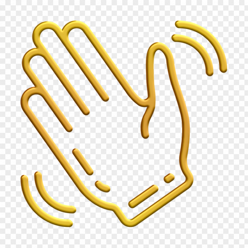 Hands Icon Finger Waving Hand PNG