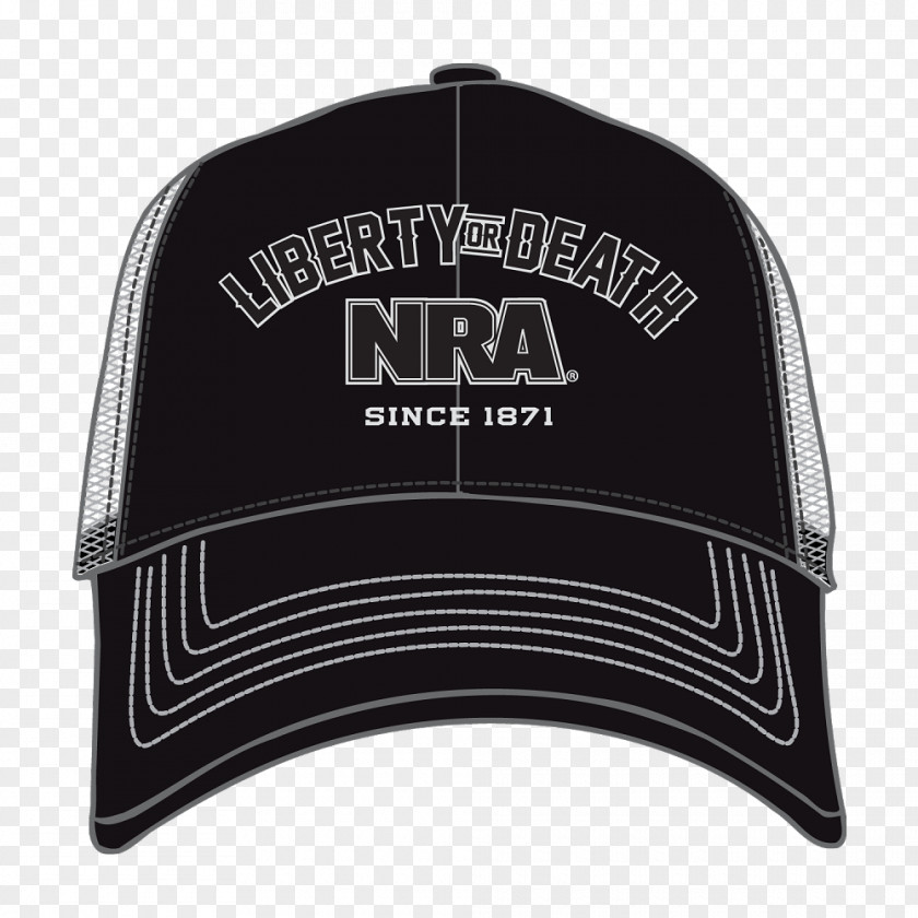 Liberty Or Death Baseball Cap NRA Men's Trucker Hat, Black Product Design PNG