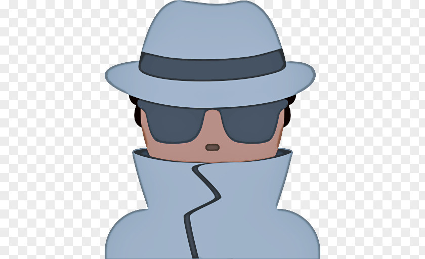Costume Bowler Hat Sunglasses Emoji PNG