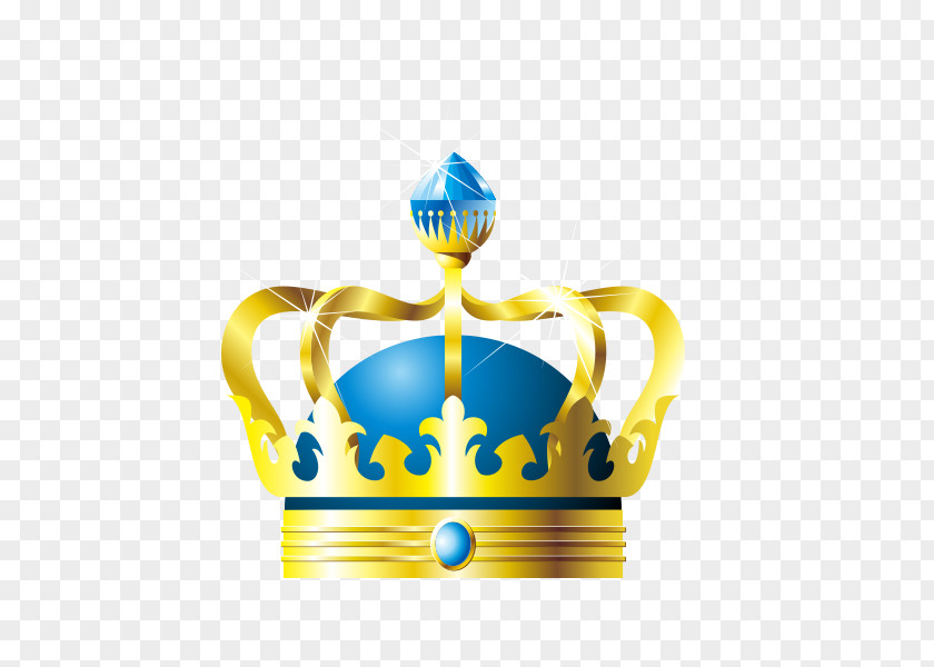 Crown Blue Material Free Vector PNG