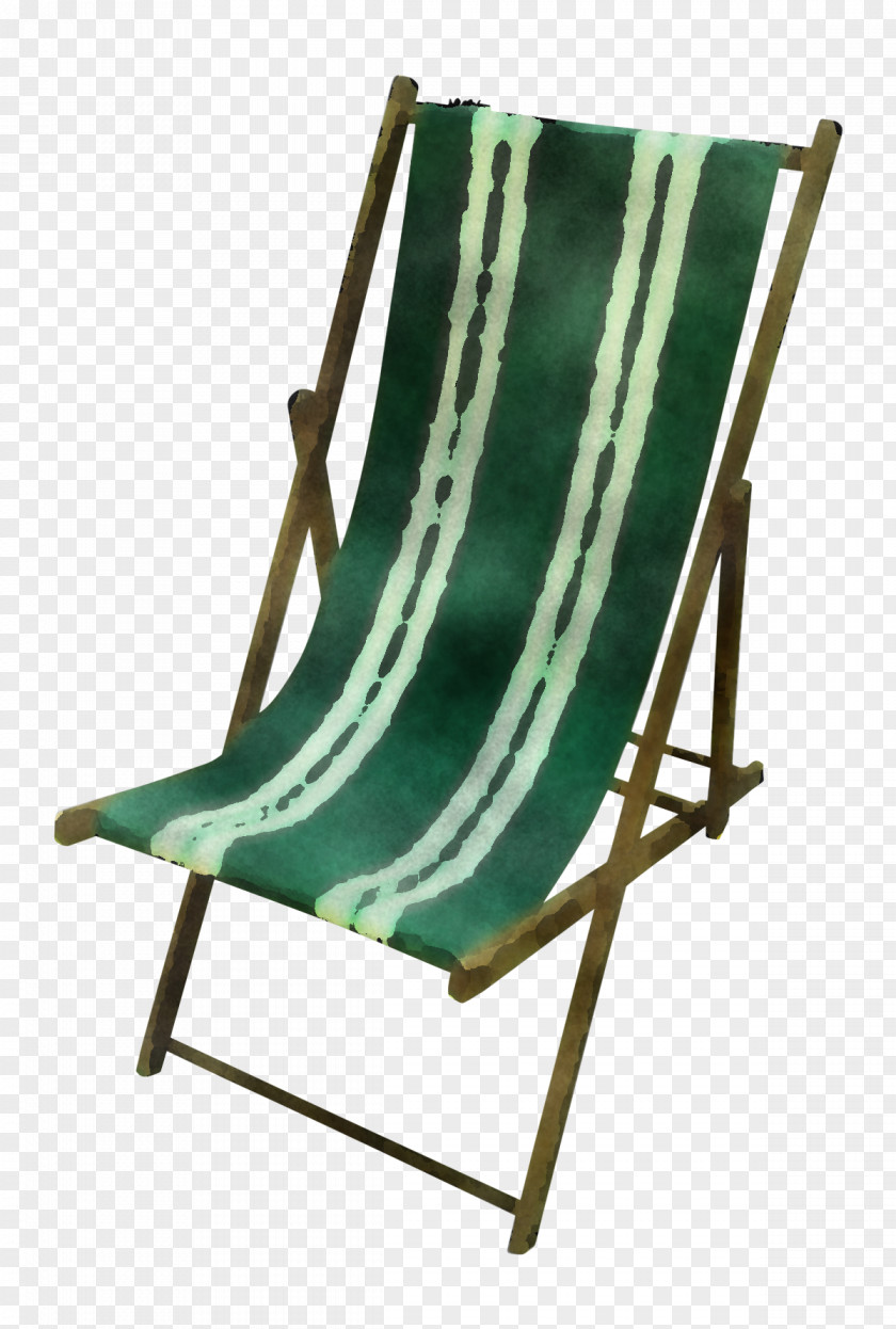 Folding Chair Furniture Green PNG