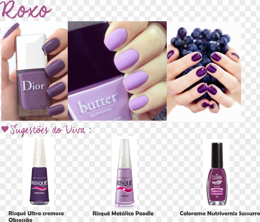 Nail Polish Art Color Purple PNG