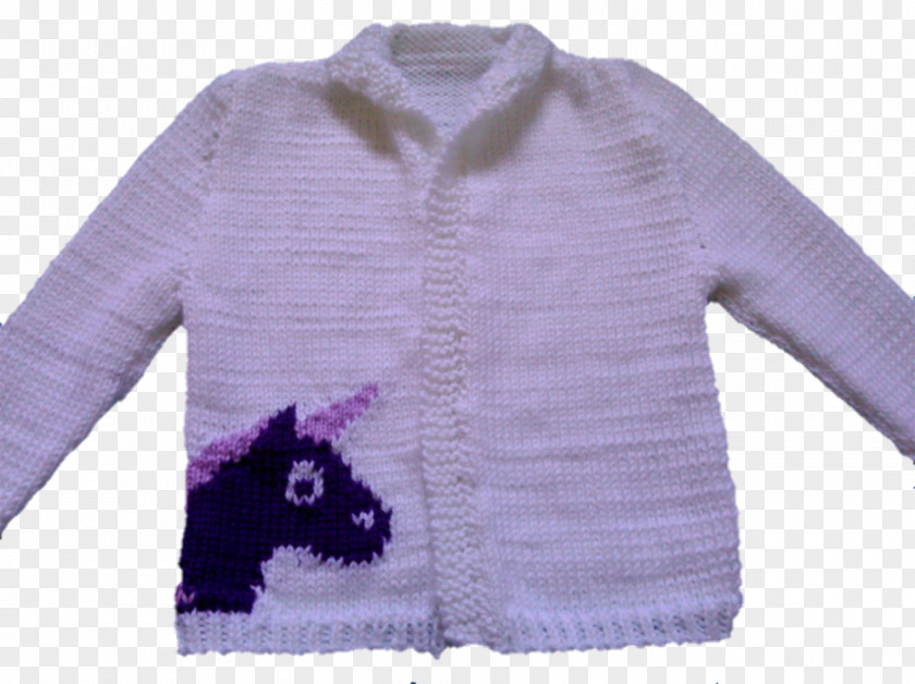 Unicorn Pattern Cardigan Sleeve Bluza Wool Fur PNG