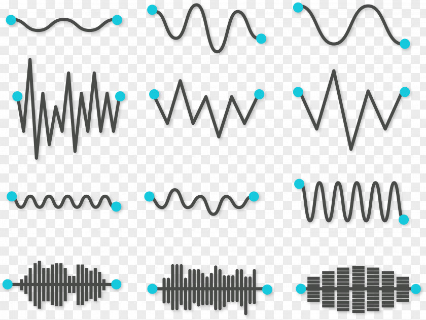 Vector Simple Sound Wave Curve Picture Euclidean PNG