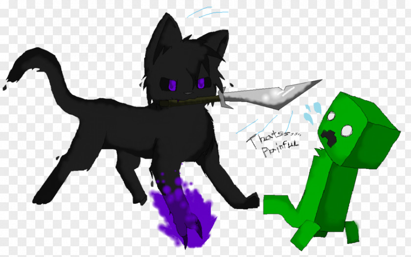 Creepers Minecraft Cat Pet Animal Tail PNG