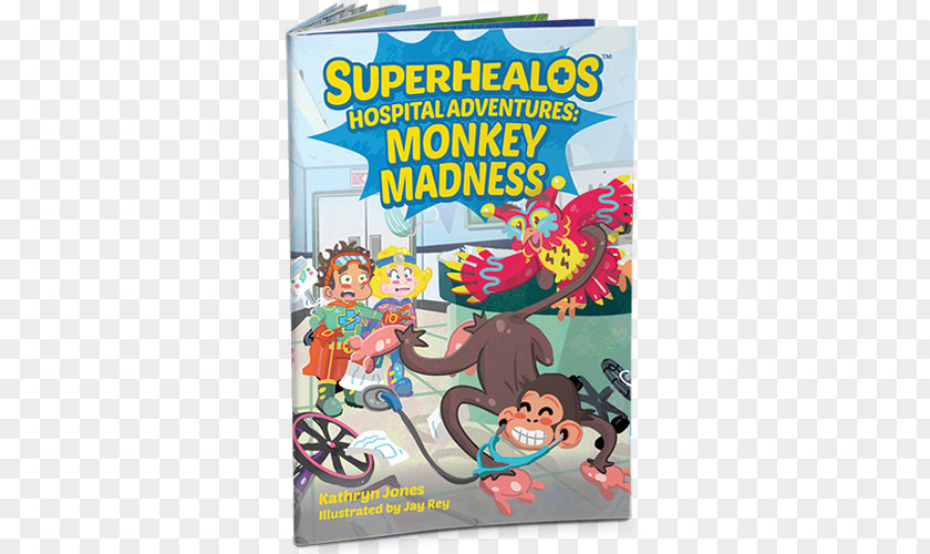 Book SuperHealos Hospital Adventures: : Monkey Madness Child PNG