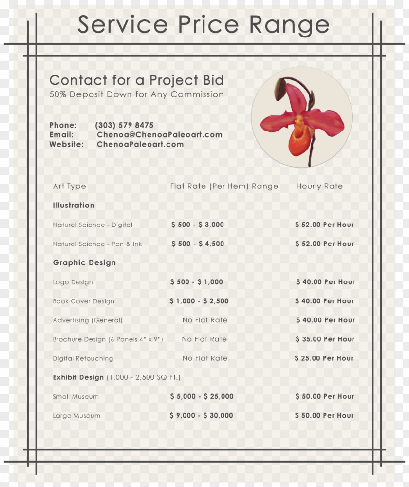 Price List Line Font PNG