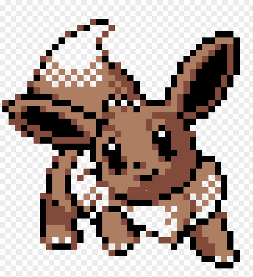 Sprite Pokémon Gold And Silver Eevee Pixel Art PNG