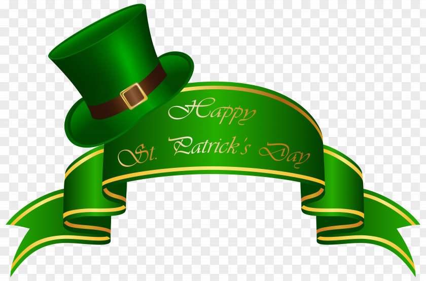 St Patricks Day Banner And Hat Transparent PNG Clip Art Image Saint Patrick's Republic Of Ireland Studios At 78th Street, LLC. PNG